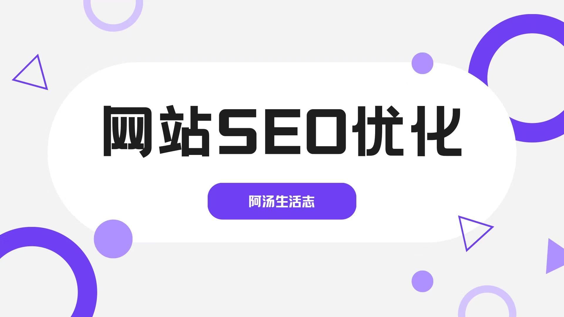 谈谈我对网站SEO优化的一些见解